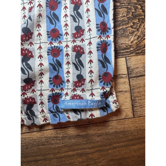 American‎ Eagle Smocked Floral Tank Top Size Small Sleeveless Tie Waist - Picture 7 of 8